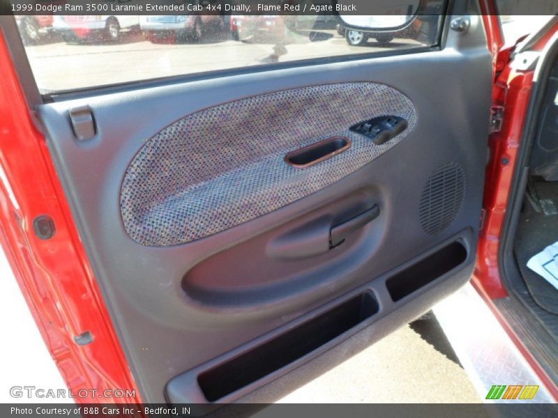 Flame Red / Agate Black 1999 Dodge Ram 3500 Laramie Extended Cab 4x4 Dually