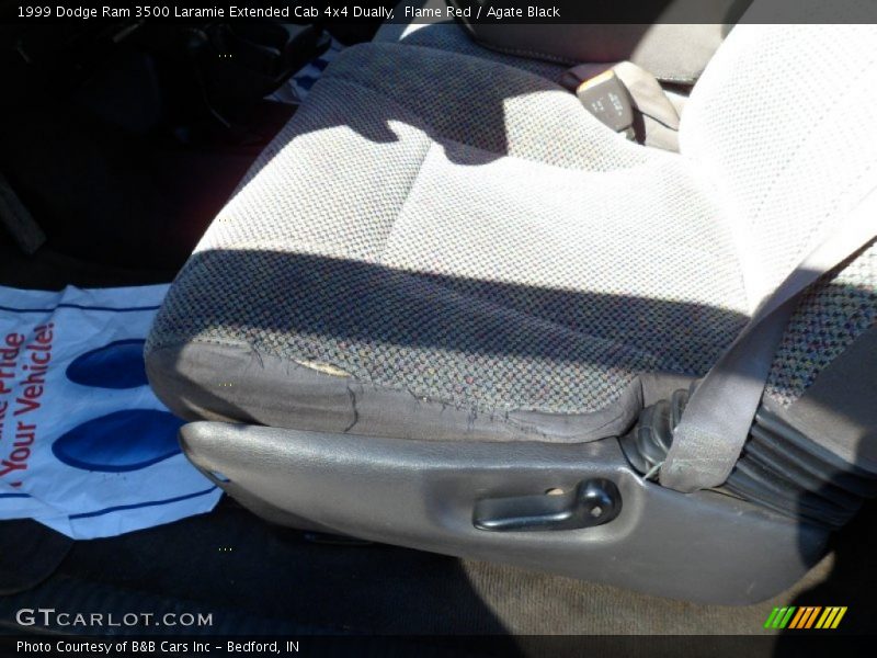 Flame Red / Agate Black 1999 Dodge Ram 3500 Laramie Extended Cab 4x4 Dually