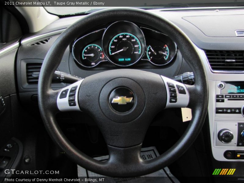 Taupe Gray Metallic / Ebony 2011 Chevrolet Malibu LT