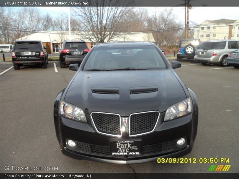 Panther Black / Onyx/Red 2009 Pontiac G8 GT