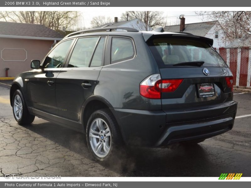 Highland Green Metallic / Sand Beige 2006 BMW X3 3.0i