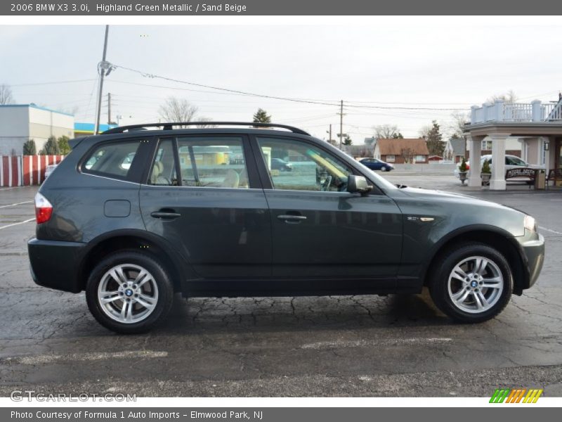Highland Green Metallic / Sand Beige 2006 BMW X3 3.0i