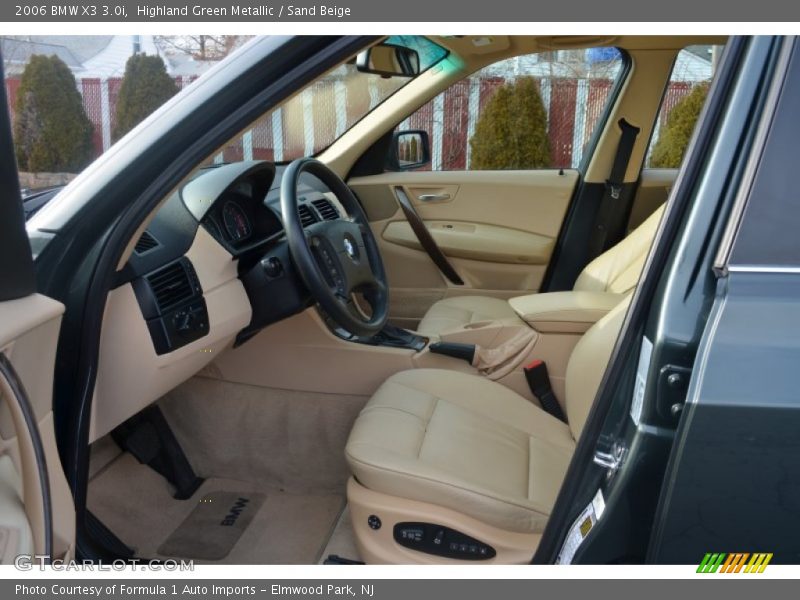 Highland Green Metallic / Sand Beige 2006 BMW X3 3.0i
