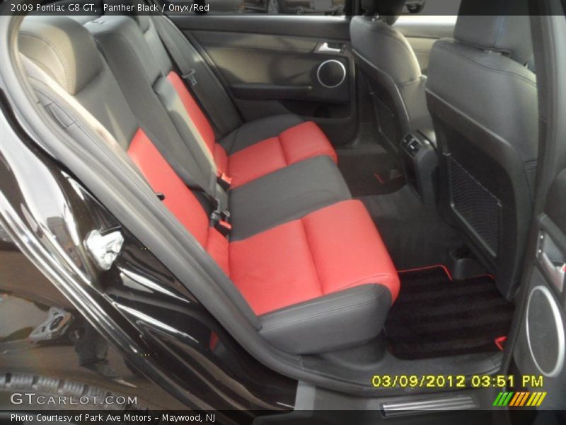 Panther Black / Onyx/Red 2009 Pontiac G8 GT