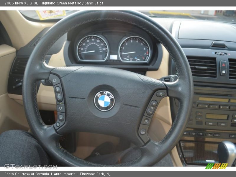 Highland Green Metallic / Sand Beige 2006 BMW X3 3.0i