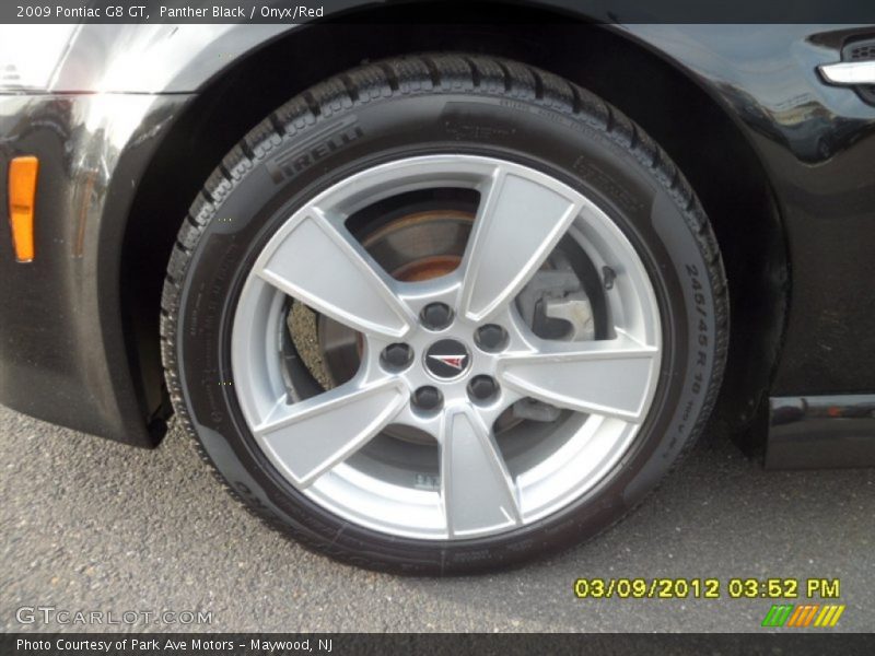 Panther Black / Onyx/Red 2009 Pontiac G8 GT