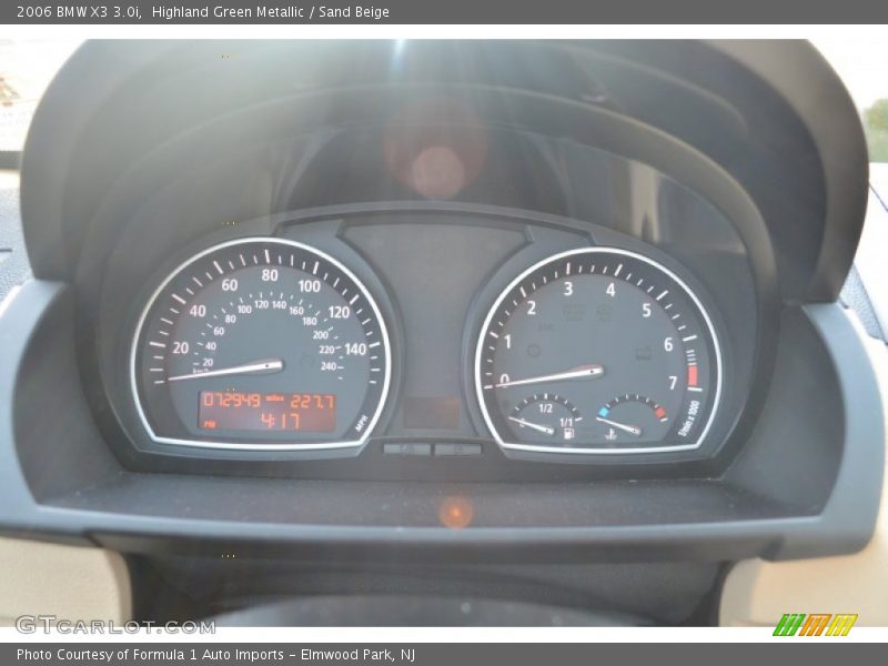 Highland Green Metallic / Sand Beige 2006 BMW X3 3.0i
