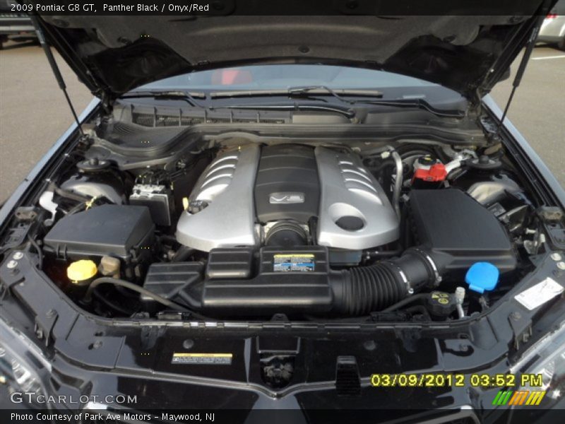 Panther Black / Onyx/Red 2009 Pontiac G8 GT