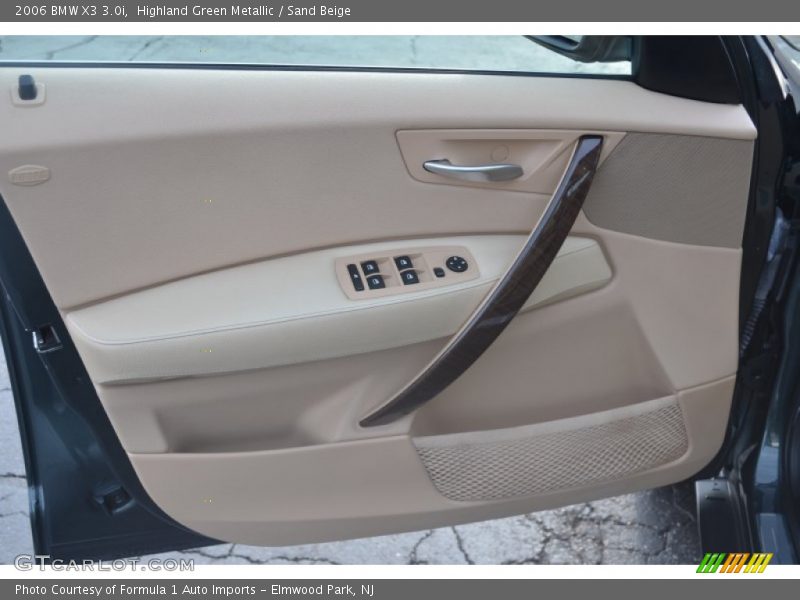 Highland Green Metallic / Sand Beige 2006 BMW X3 3.0i