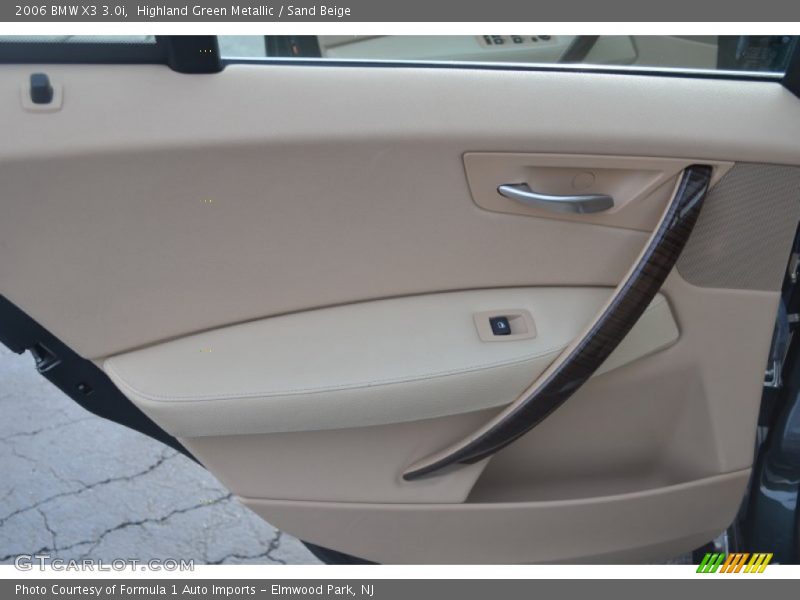 Highland Green Metallic / Sand Beige 2006 BMW X3 3.0i