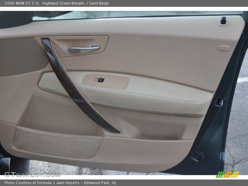 Highland Green Metallic / Sand Beige 2006 BMW X3 3.0i