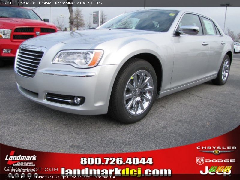 Bright Silver Metallic / Black 2012 Chrysler 300 Limited