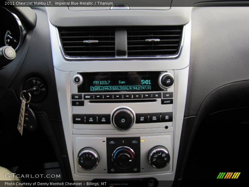 Imperial Blue Metallic / Titanium 2011 Chevrolet Malibu LT