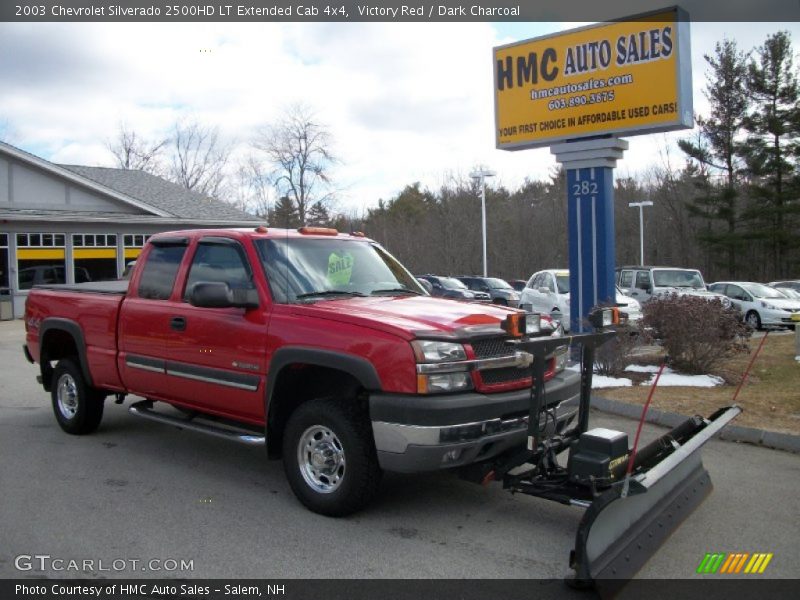 Victory Red / Dark Charcoal 2003 Chevrolet Silverado 2500HD LT Extended Cab 4x4
