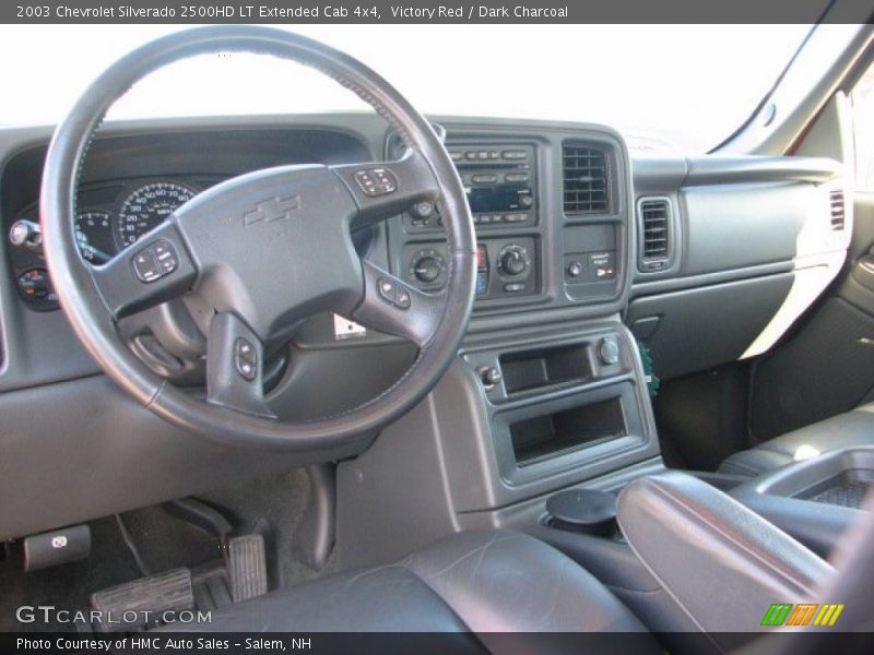 Victory Red / Dark Charcoal 2003 Chevrolet Silverado 2500HD LT Extended Cab 4x4