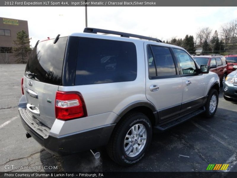 Ingot Silver Metallic / Charcoal Black/Silver Smoke 2012 Ford Expedition XLT Sport 4x4