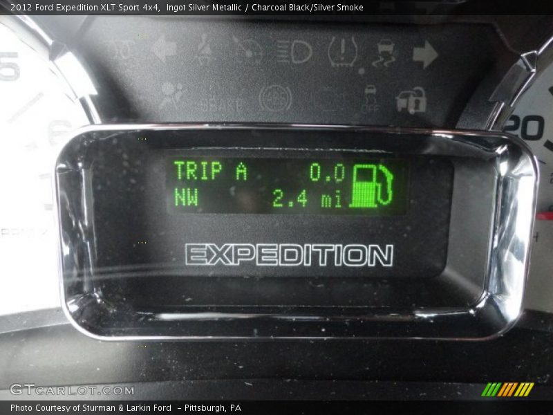 Ingot Silver Metallic / Charcoal Black/Silver Smoke 2012 Ford Expedition XLT Sport 4x4