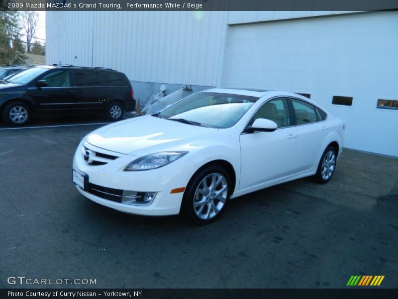 Performance White / Beige 2009 Mazda MAZDA6 s Grand Touring