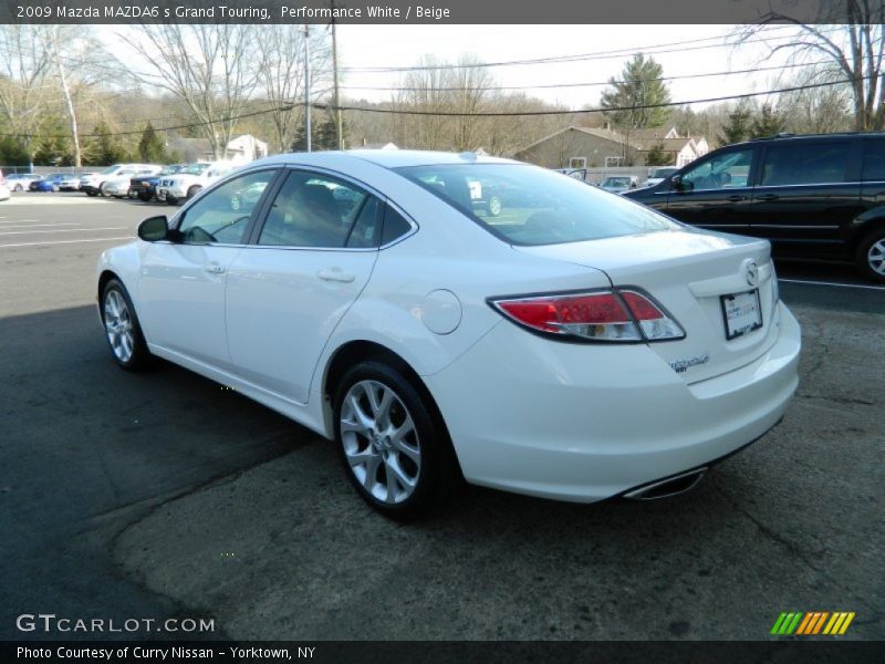 Performance White / Beige 2009 Mazda MAZDA6 s Grand Touring