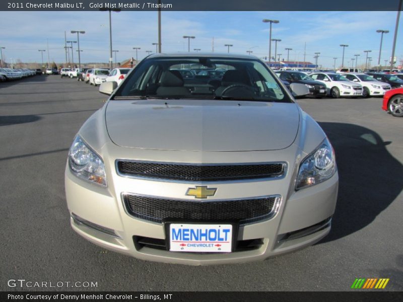 Gold Mist Metallic / Titanium 2011 Chevrolet Malibu LT