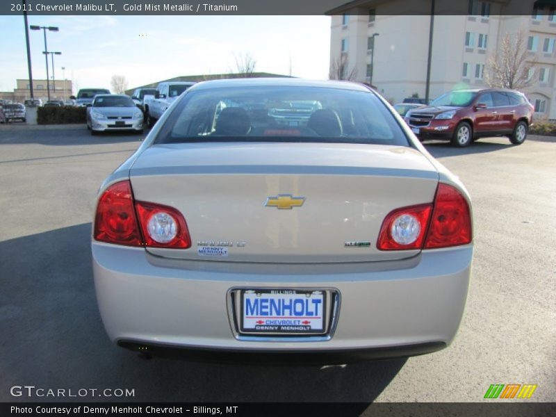 Gold Mist Metallic / Titanium 2011 Chevrolet Malibu LT