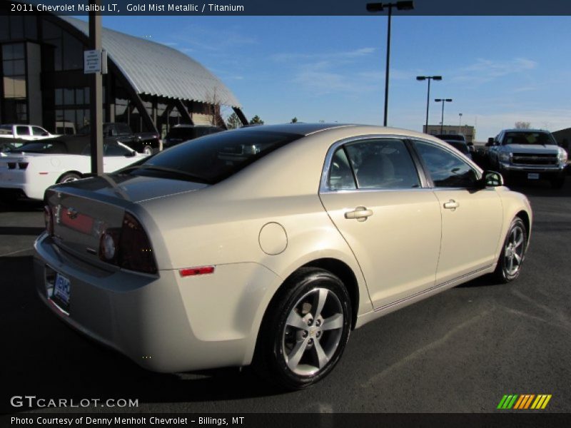 Gold Mist Metallic / Titanium 2011 Chevrolet Malibu LT
