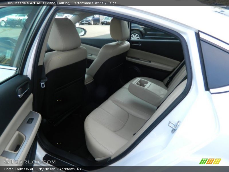Performance White / Beige 2009 Mazda MAZDA6 s Grand Touring