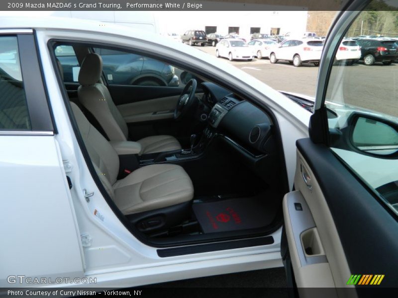 Performance White / Beige 2009 Mazda MAZDA6 s Grand Touring