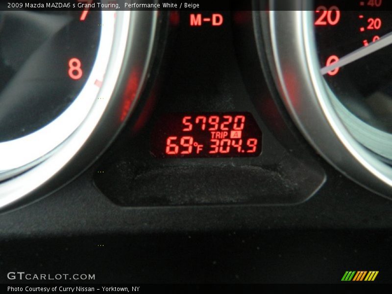 Performance White / Beige 2009 Mazda MAZDA6 s Grand Touring