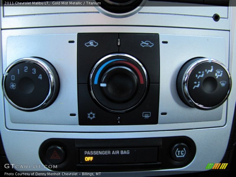 Gold Mist Metallic / Titanium 2011 Chevrolet Malibu LT