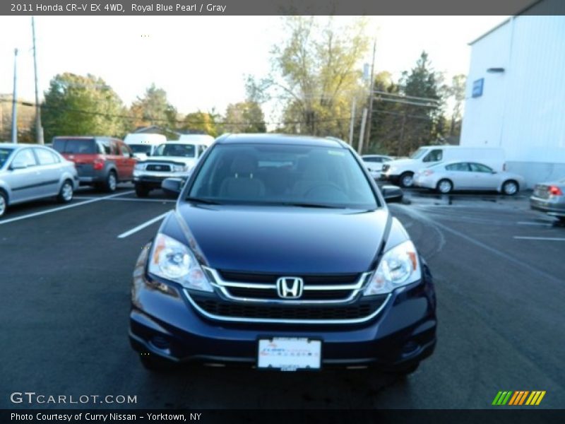 Royal Blue Pearl / Gray 2011 Honda CR-V EX 4WD