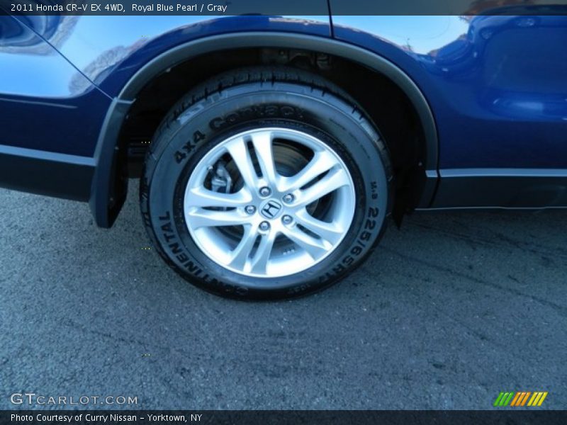 Royal Blue Pearl / Gray 2011 Honda CR-V EX 4WD