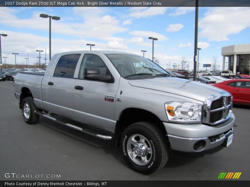 Bright Silver Metallic / Medium Slate Gray 2007 Dodge Ram 2500 SLT Mega Cab 4x4