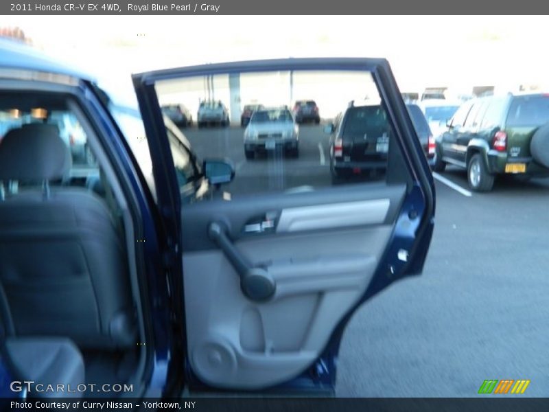 Royal Blue Pearl / Gray 2011 Honda CR-V EX 4WD