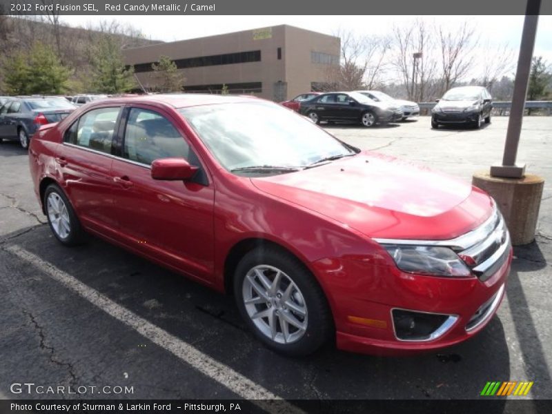 Red Candy Metallic / Camel 2012 Ford Fusion SEL