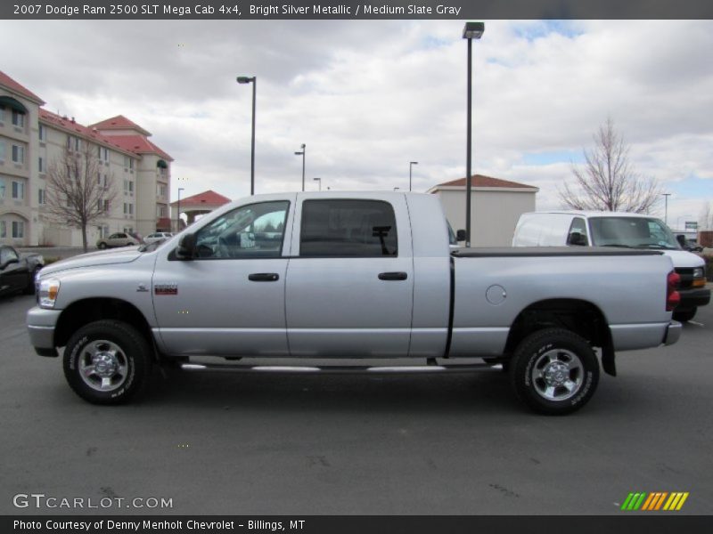 Bright Silver Metallic / Medium Slate Gray 2007 Dodge Ram 2500 SLT Mega Cab 4x4