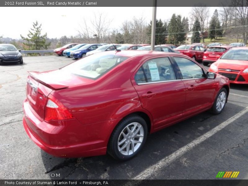 Red Candy Metallic / Camel 2012 Ford Fusion SEL