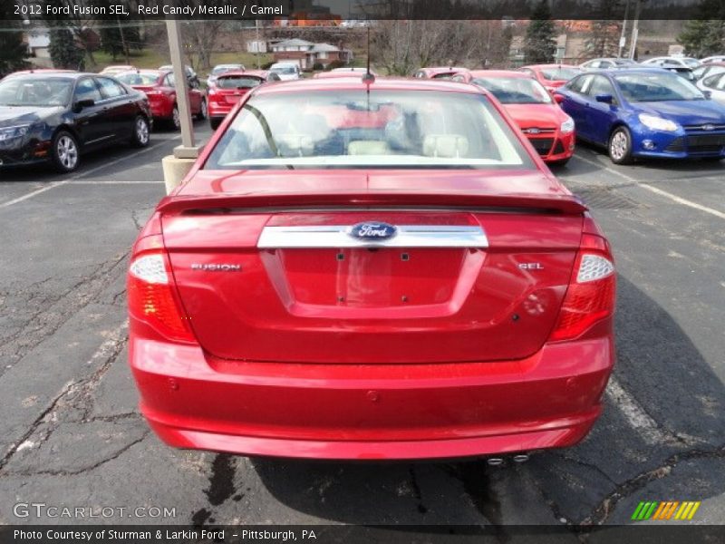 Red Candy Metallic / Camel 2012 Ford Fusion SEL
