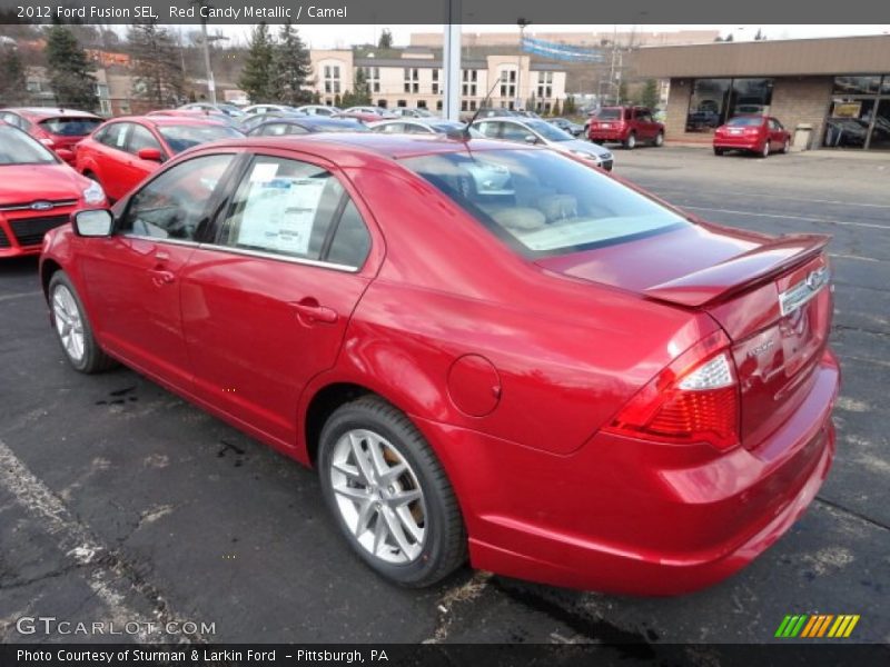 Red Candy Metallic / Camel 2012 Ford Fusion SEL