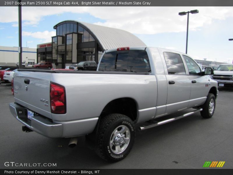 Bright Silver Metallic / Medium Slate Gray 2007 Dodge Ram 2500 SLT Mega Cab 4x4
