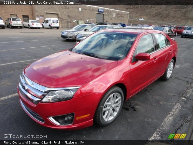 Red Candy Metallic / Camel 2012 Ford Fusion SEL