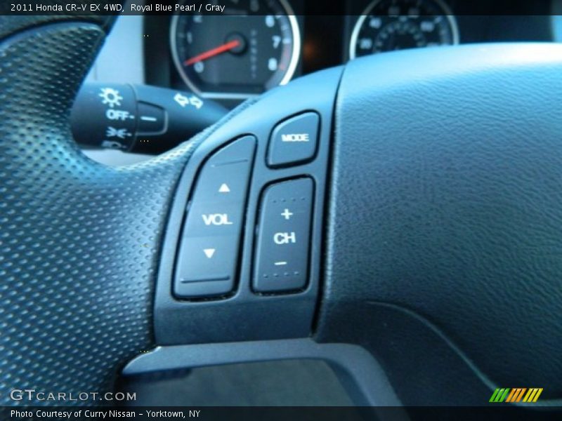 Royal Blue Pearl / Gray 2011 Honda CR-V EX 4WD