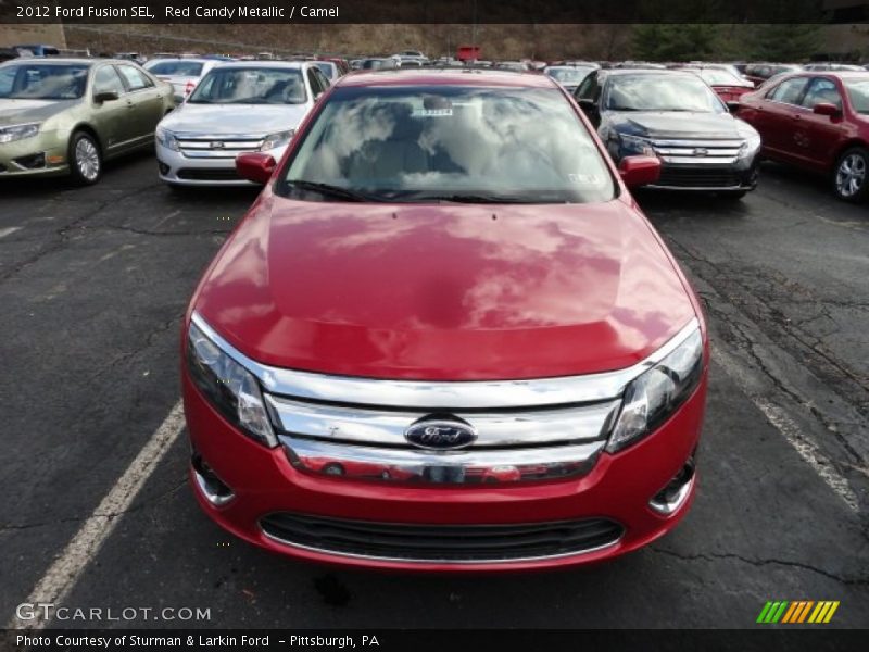 Red Candy Metallic / Camel 2012 Ford Fusion SEL
