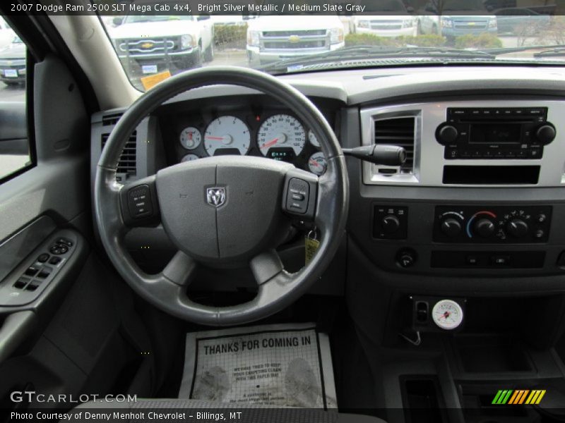 Bright Silver Metallic / Medium Slate Gray 2007 Dodge Ram 2500 SLT Mega Cab 4x4