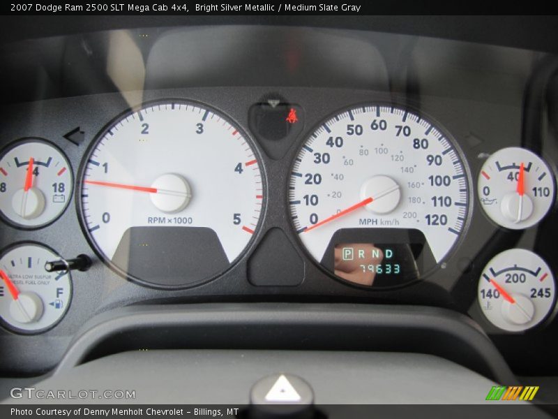 Bright Silver Metallic / Medium Slate Gray 2007 Dodge Ram 2500 SLT Mega Cab 4x4