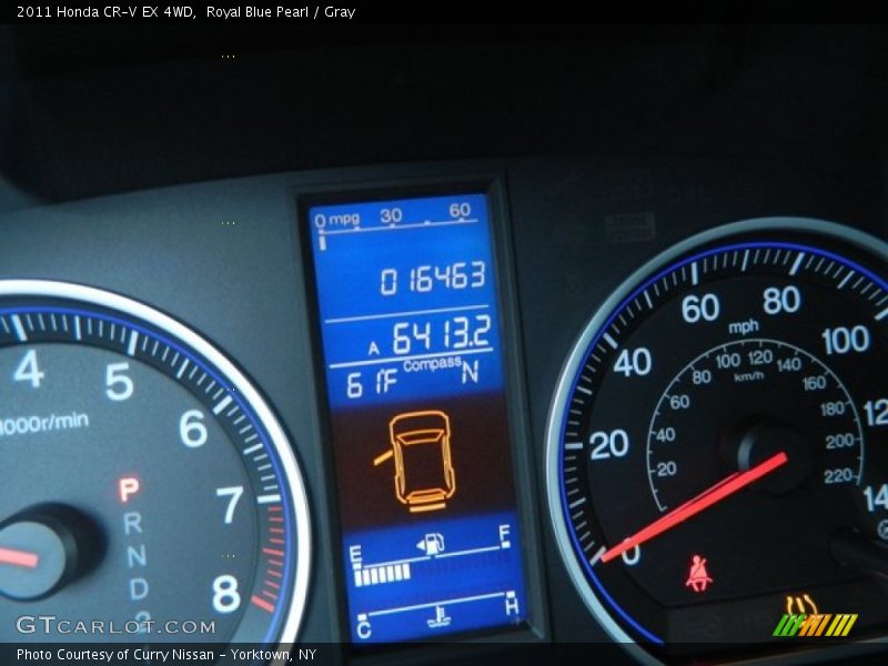 Royal Blue Pearl / Gray 2011 Honda CR-V EX 4WD