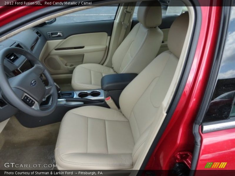 Red Candy Metallic / Camel 2012 Ford Fusion SEL