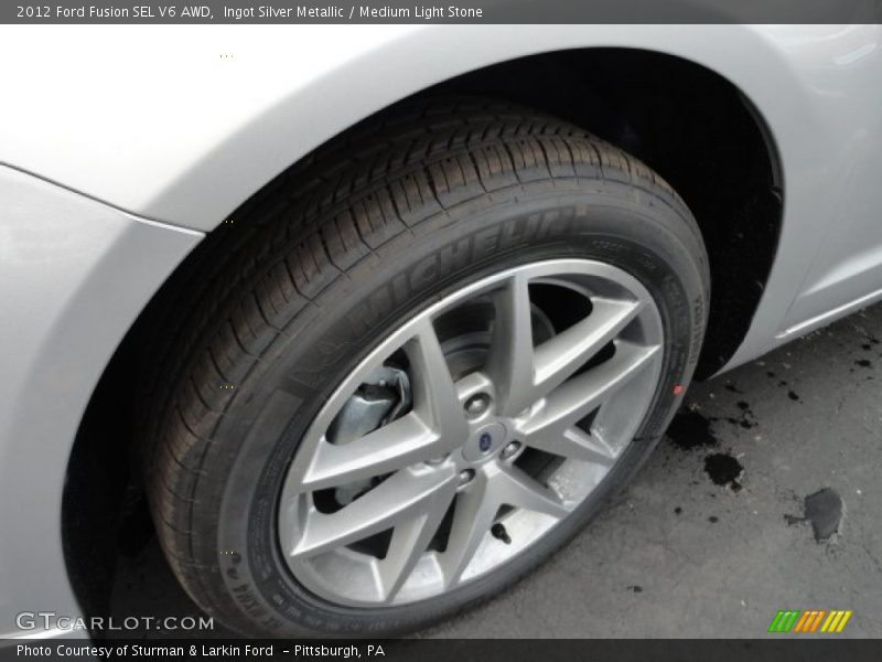 Ingot Silver Metallic / Medium Light Stone 2012 Ford Fusion SEL V6 AWD
