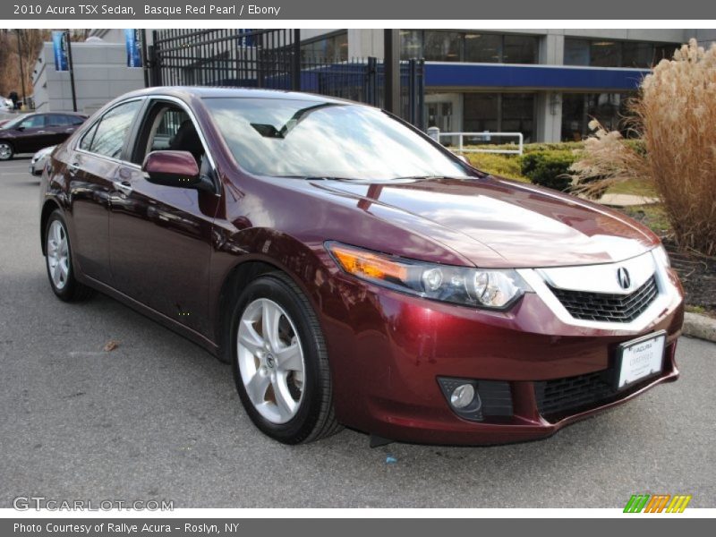 Basque Red Pearl / Ebony 2010 Acura TSX Sedan