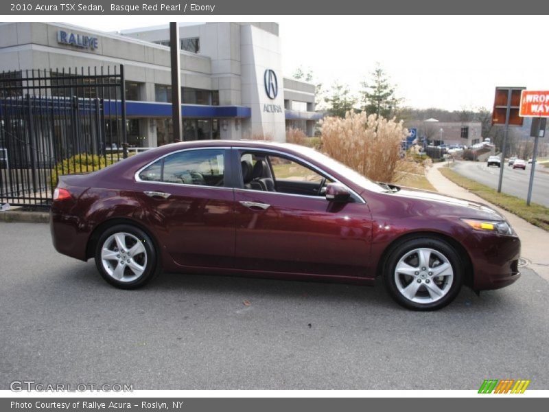 Basque Red Pearl / Ebony 2010 Acura TSX Sedan